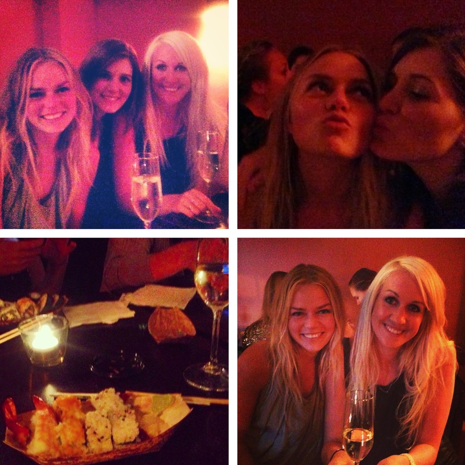 girls night out, zefside, lørdag, diskotek, sushi, champagne, veninder, event, bytur, fest, dj,  