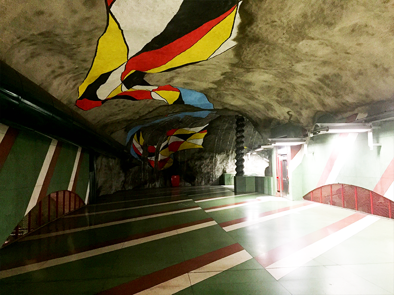 kunst stockholm metro tunnelbana