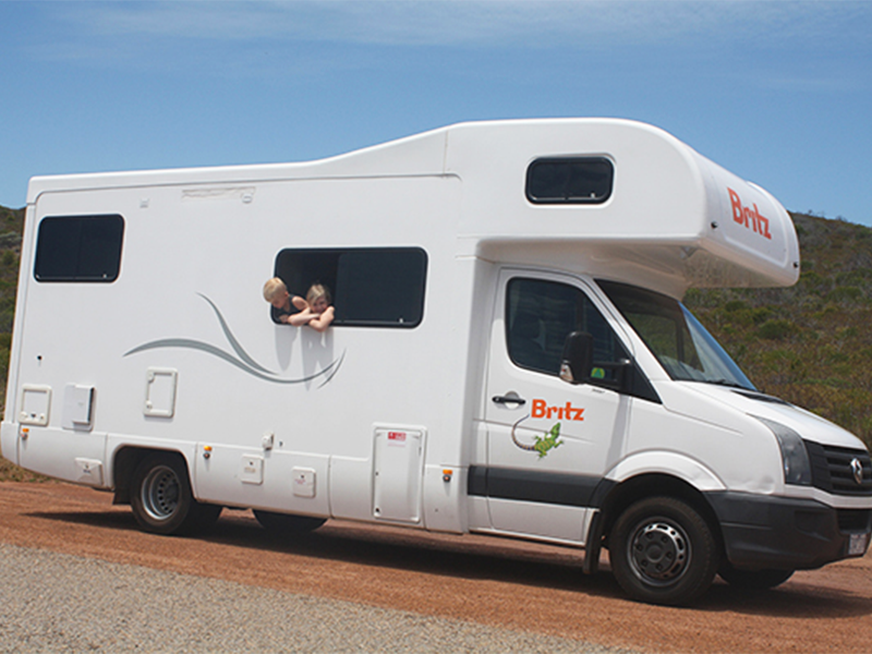 autocamper i australien med børn