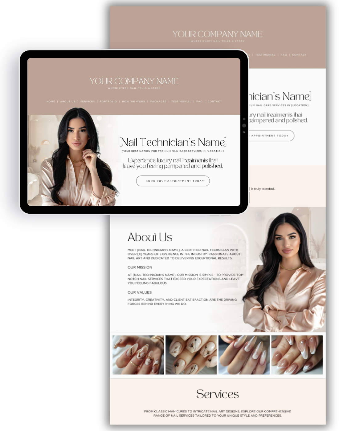 Visio website layout