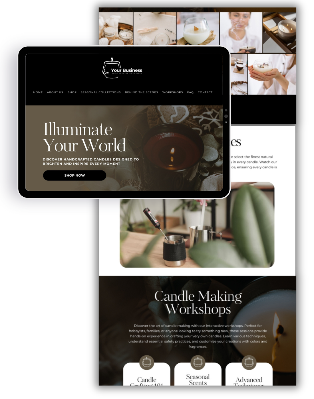 Visio website layout