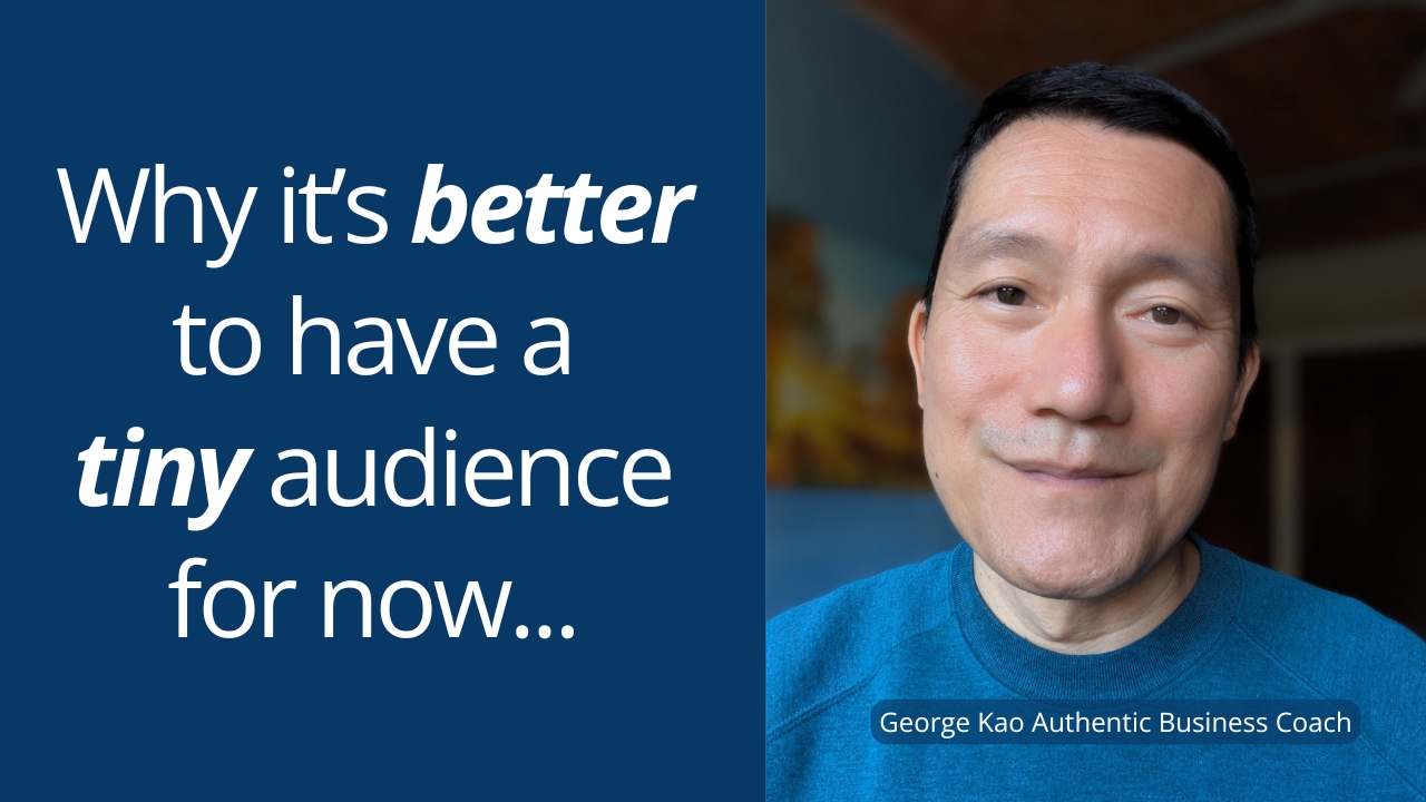 Practice publishing your raw ideas in obscurity - George Kao