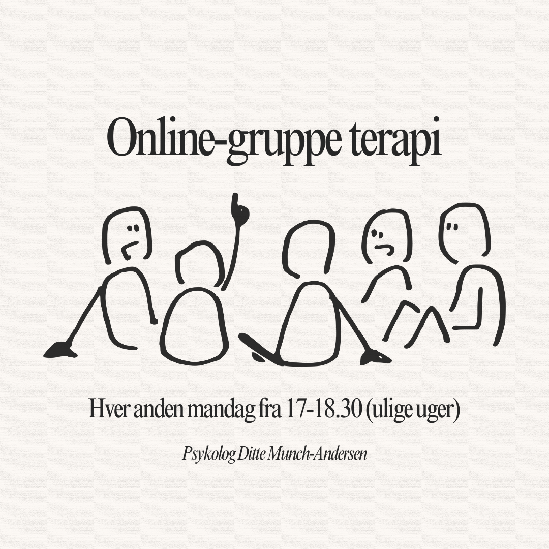 Online gruppeterapi med Ditte Munch-Andersen