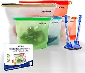 Reusable Silicone Leakproof Food Bags