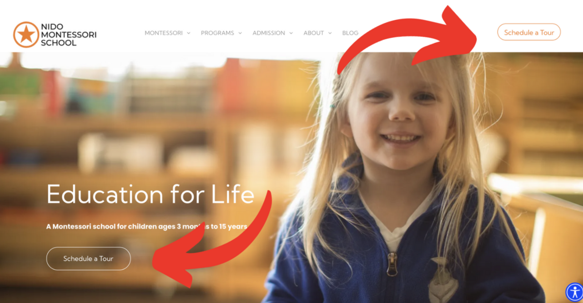 Montessori schedule a tour