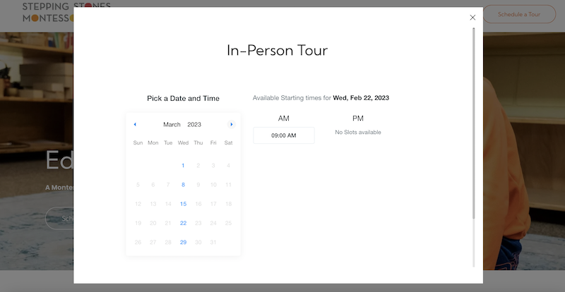 SSMS Tour Scheduling