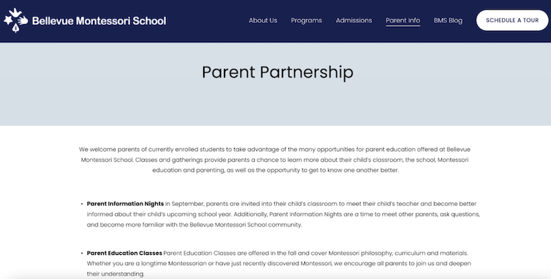 Bellevue Parent Commitment