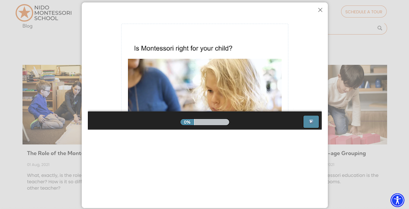 Montessori Quiz Lead Generator