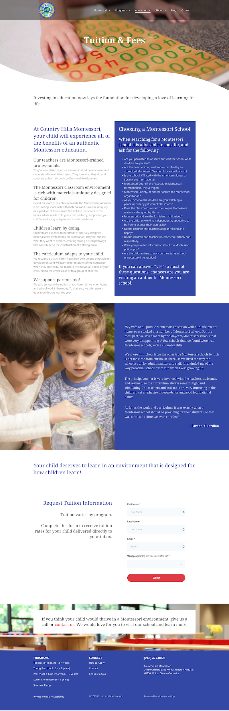 Tuition-Fees-Country-Hills-Montessori-Farmington-Hills