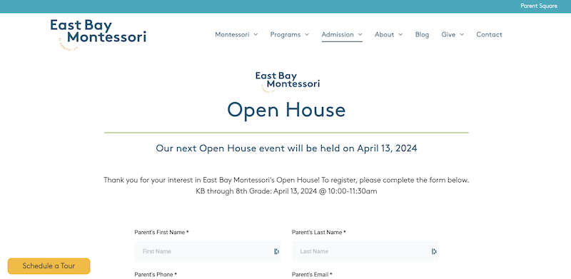 EBM Admissions open house