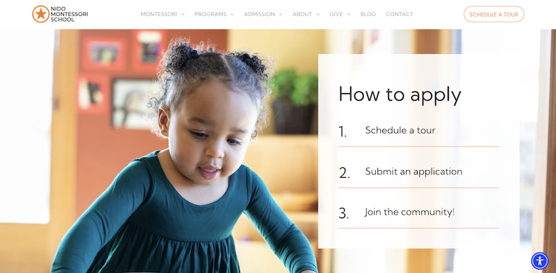 admissions process