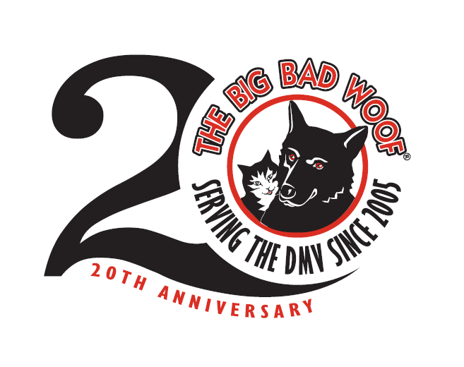 The Big Bad Woof's 20th anniversary logo