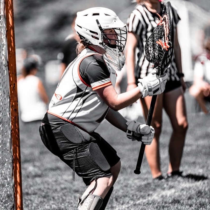 Youth lacrosse goalie training drill