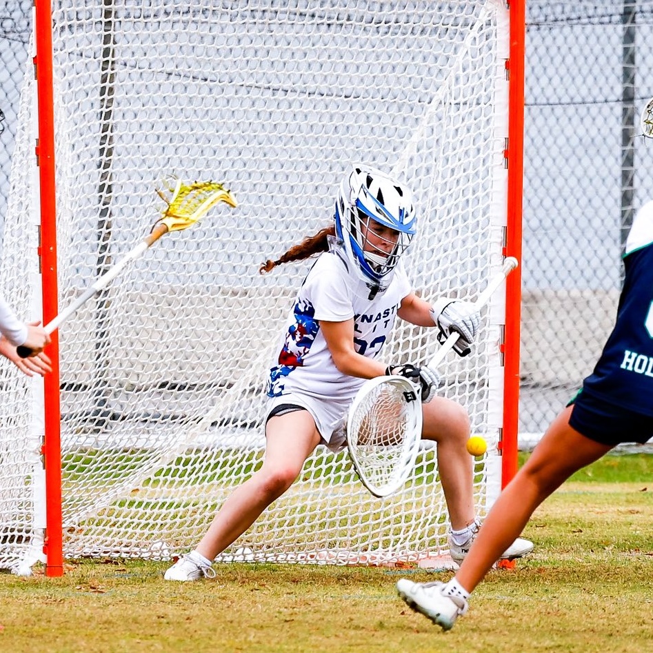 Youth lacrosse goalie game day