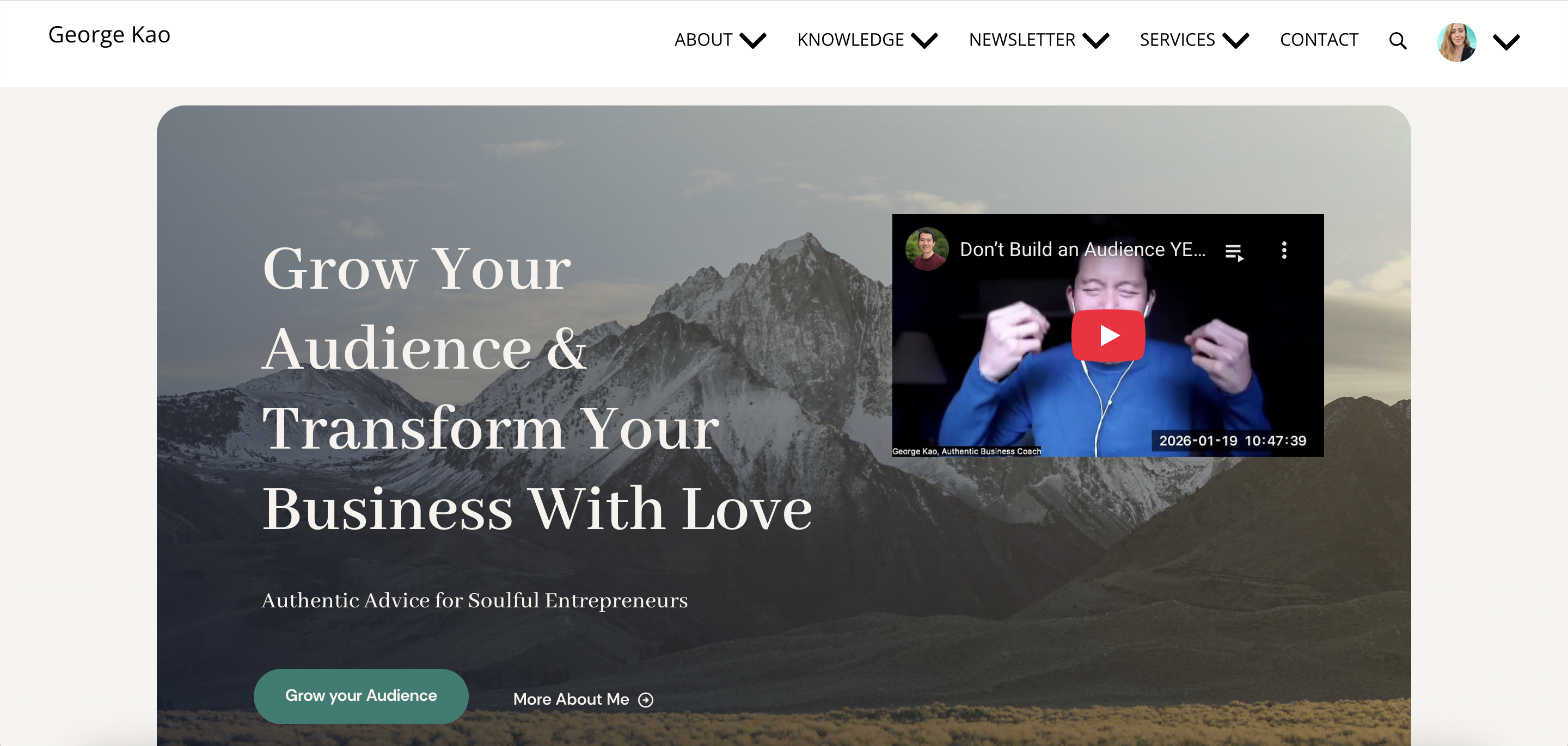 George Kao website