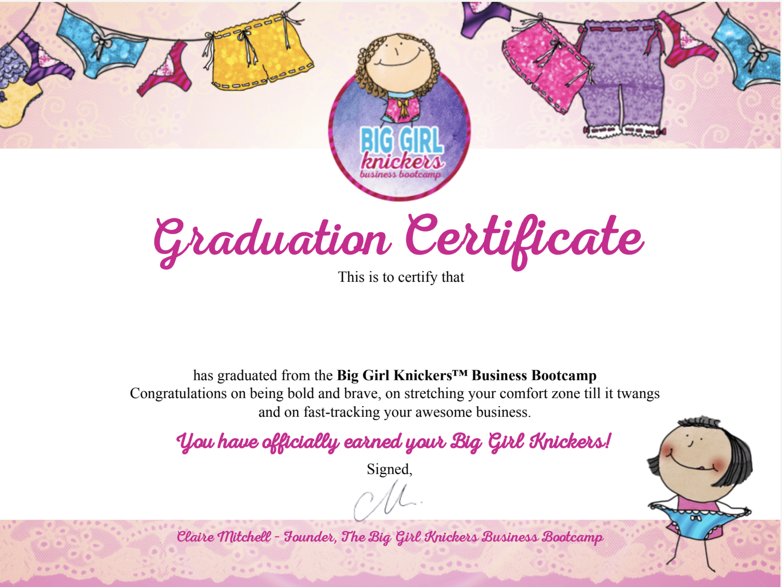 BGK Graduation Certificate