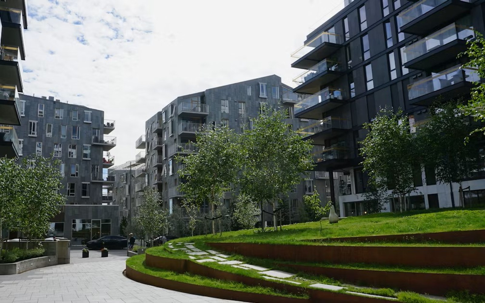 Fellesareal mellom boligbygg