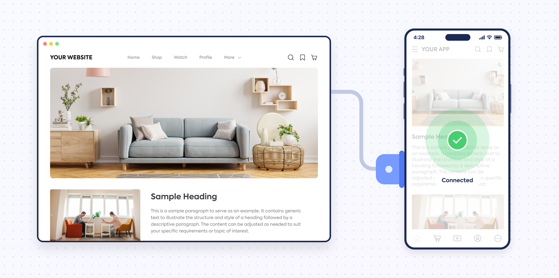 Mobile app connectivity overview