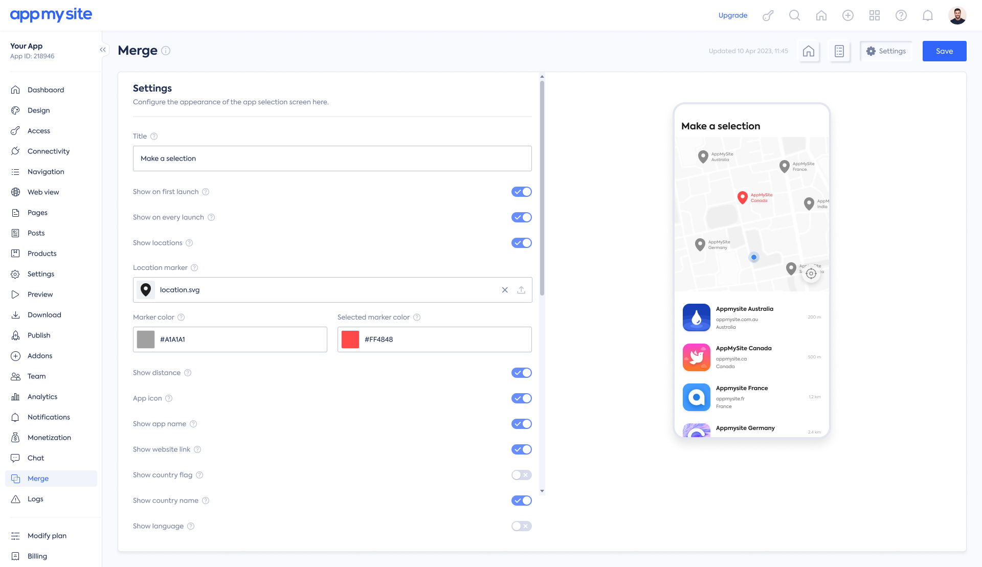 Merging multiple mobile apps into one