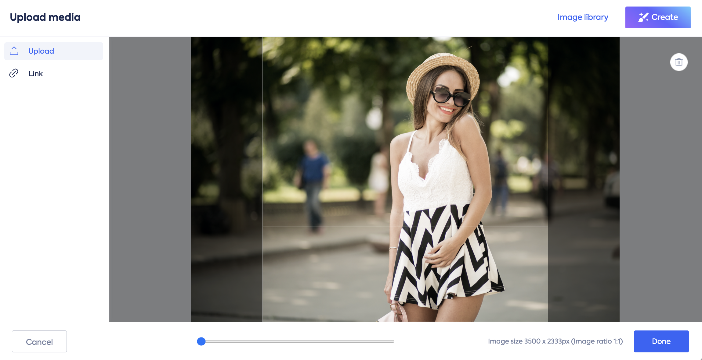 Uploading images to mobile app posts