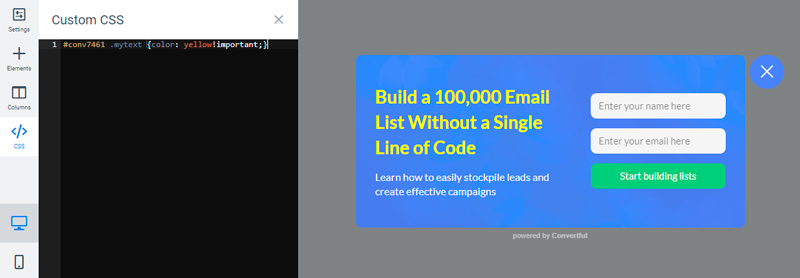 Widget ID in URL