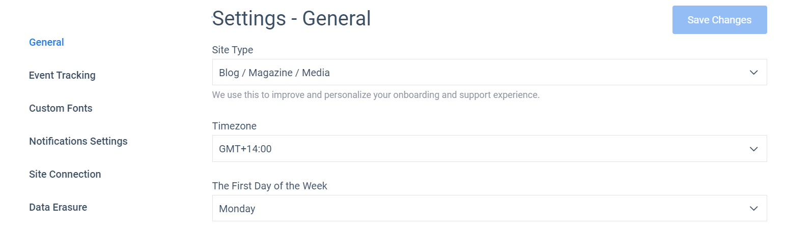 Weekly report timing