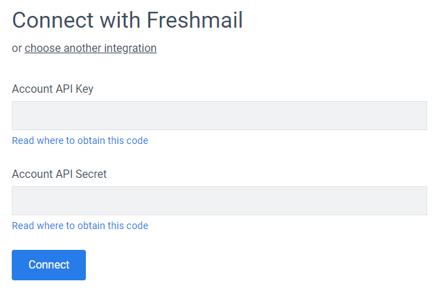 Generate API key