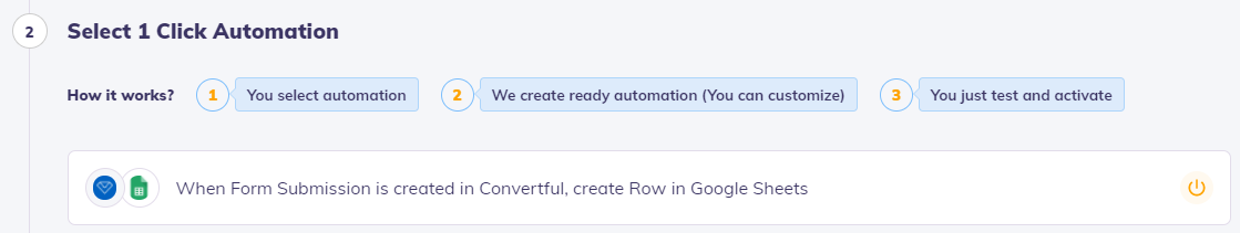 Automation type selection