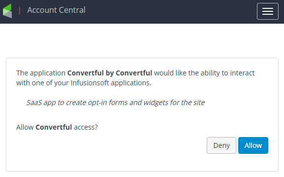 Keap OAuth authorization