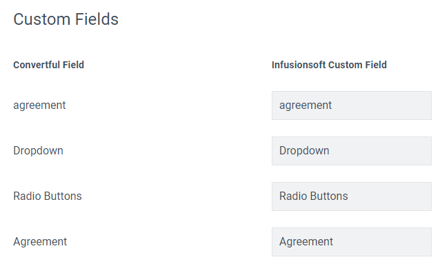 Widget actions configuration