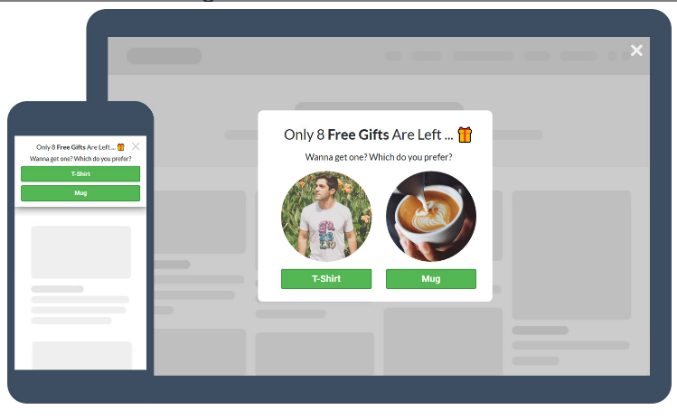 Pop-up example