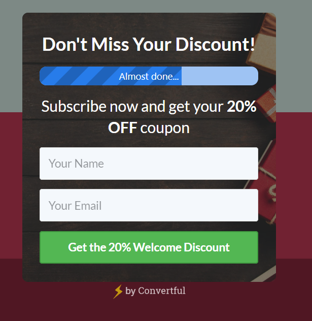 Progress bar example