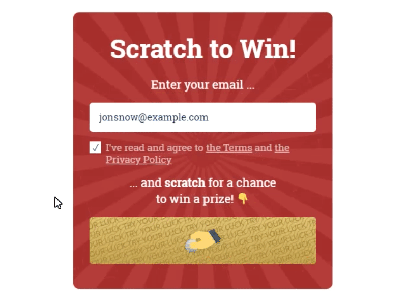 Scratch card demo