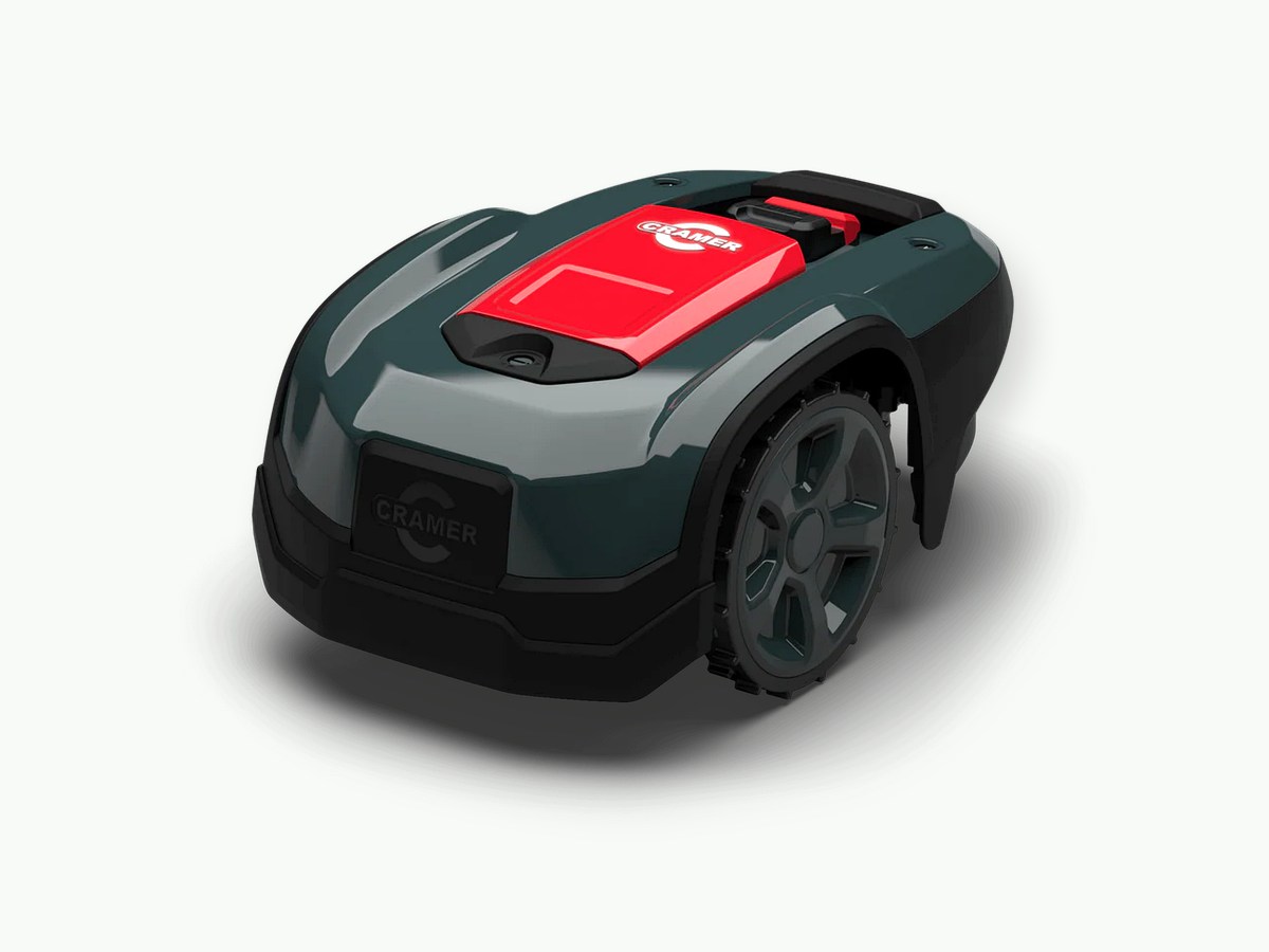 Cramer RM800 robotplæneklipper Produktbillede af Cramer RM800 robotplæneklipper til mindre haver.