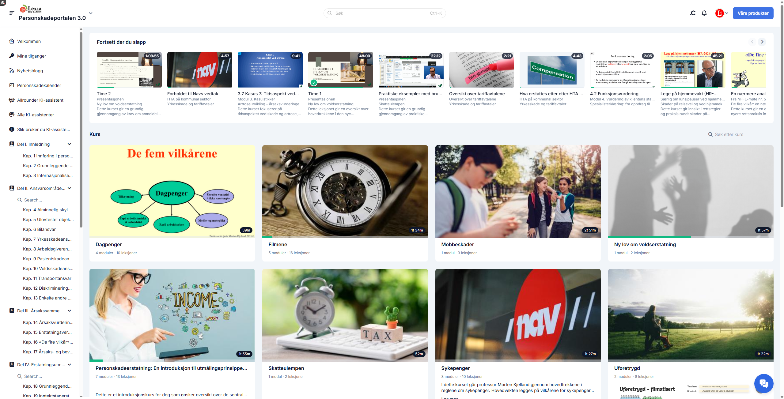 Personskadeportalen – e-kurs