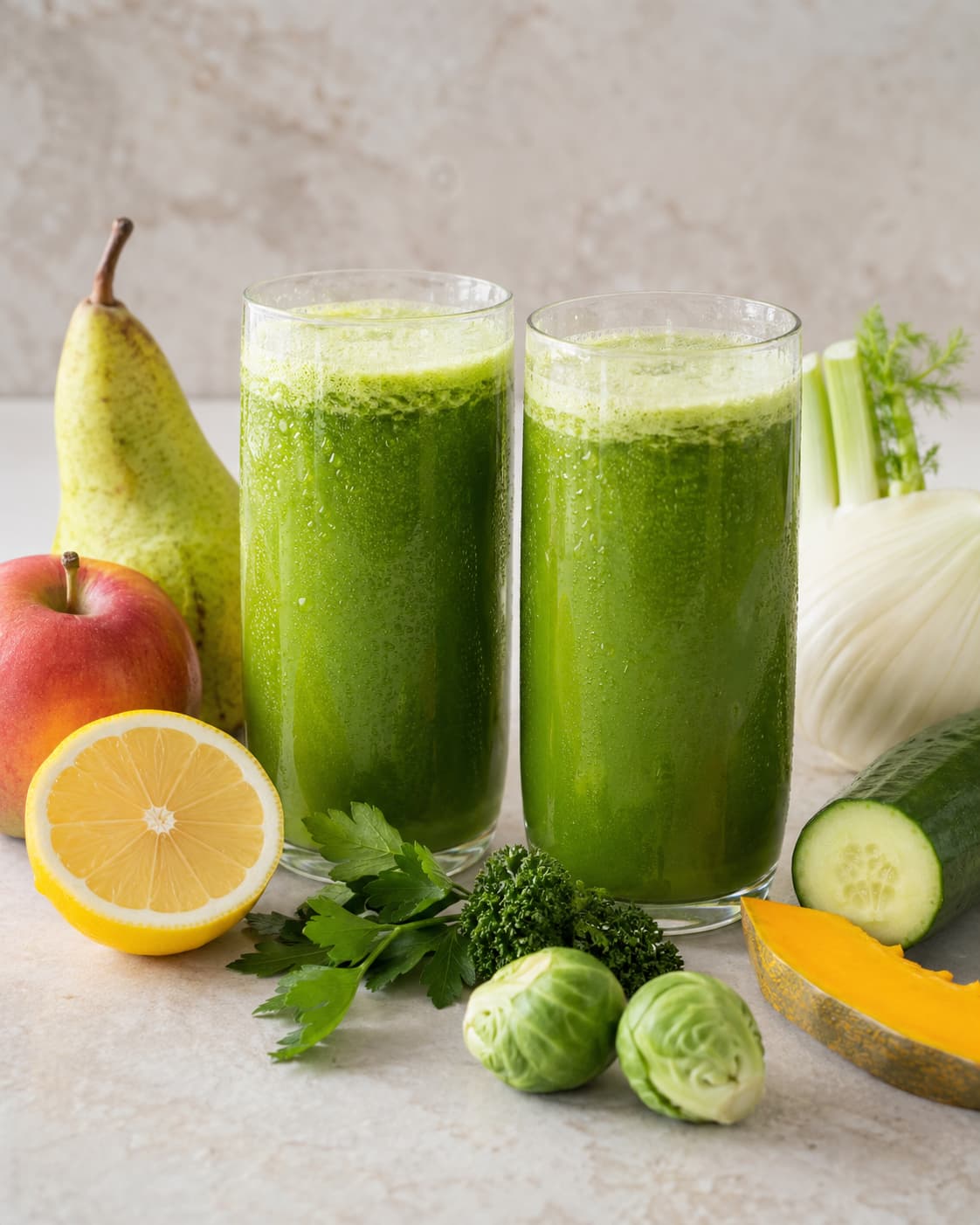 She-Hulk grøn juice med rosenkål