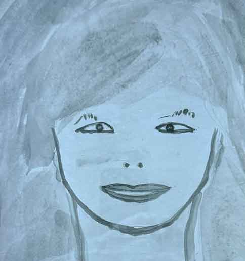 Student drawing before the course