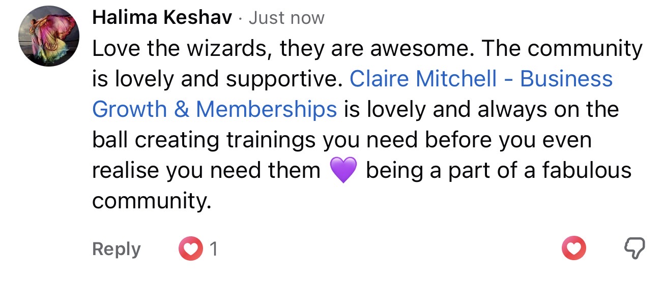 Testimonial from Club member Halima Keshav