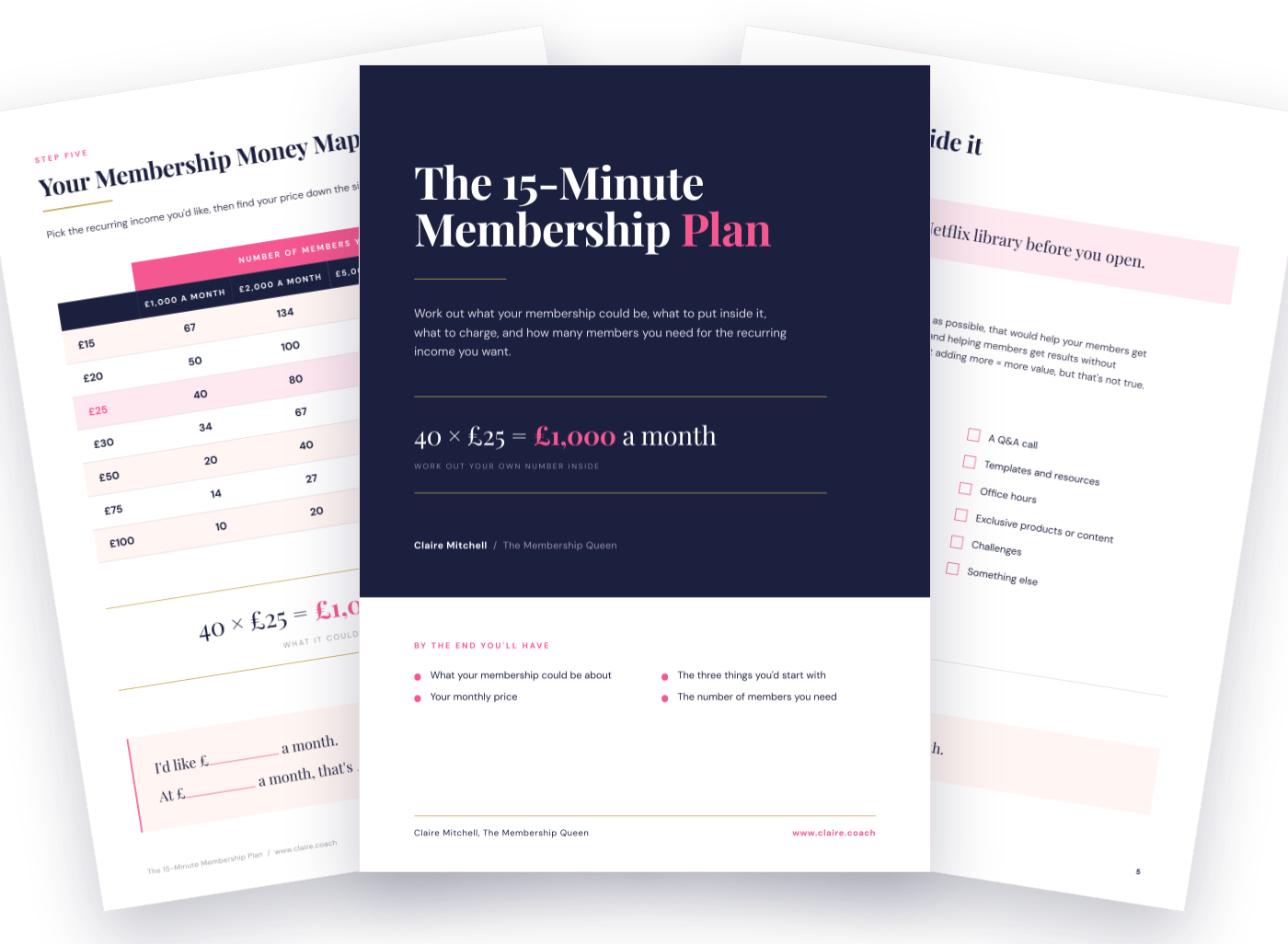 The 15-Minute Membership Plan