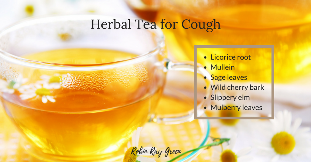 Herbal tea to calm a child's cough