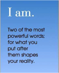 "I am." Quote Pic