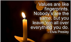 Presley Quote on Values