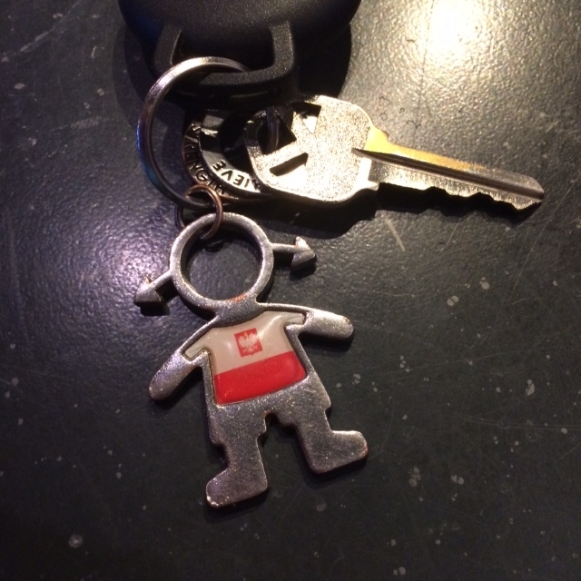 Polish girl keychain