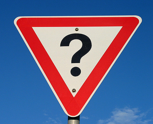 Question Mark Sign by Colin Kinner