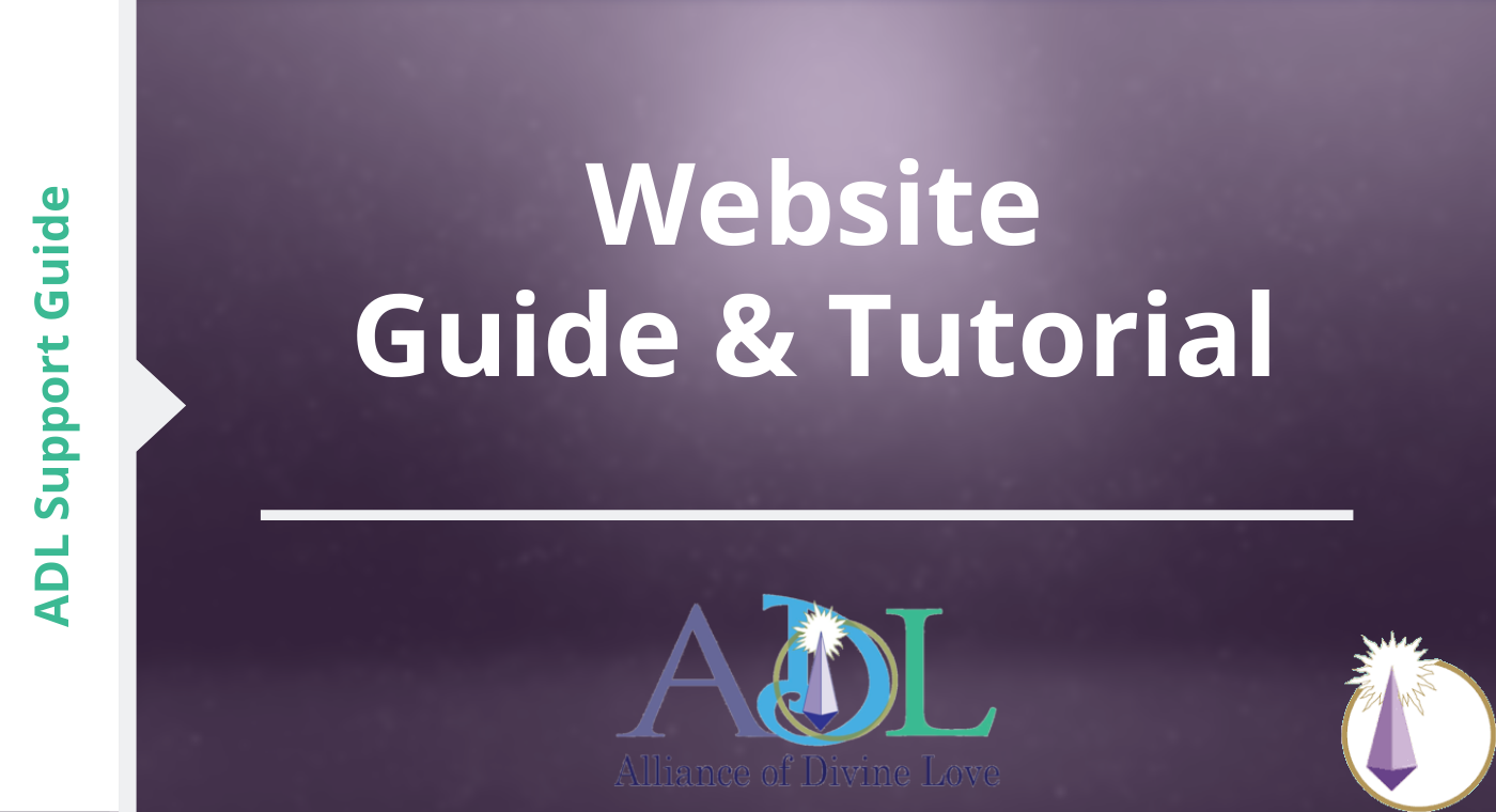 Website Guide & Tutorial - Support