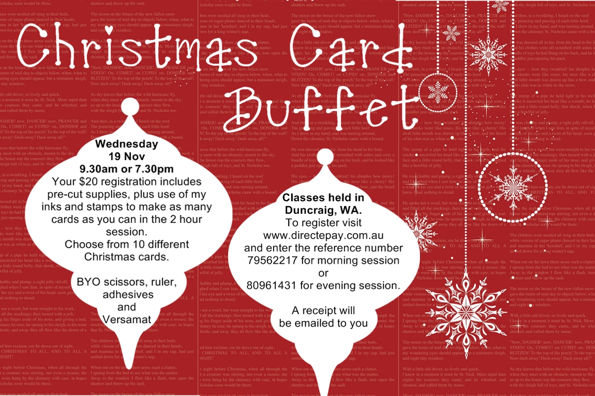 Christmas Card Buffet