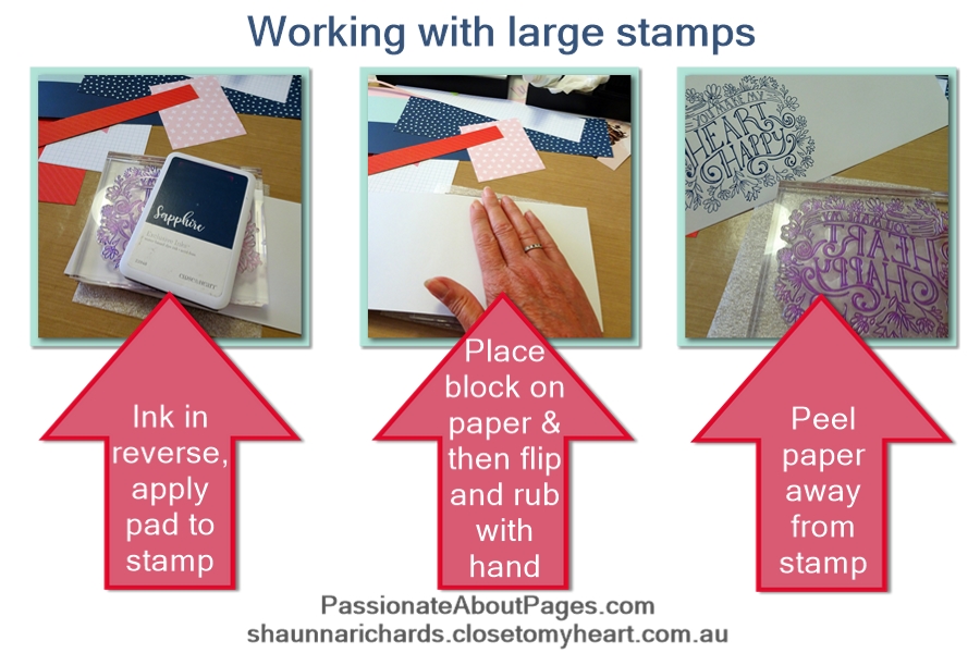 How to stamp with S1902 Heartfelt Sentiments- February 2019's Stamp of the Month from Close To My Heart. Order yours from www.shaunnarichards.ctmh.com.au during Feb 2019