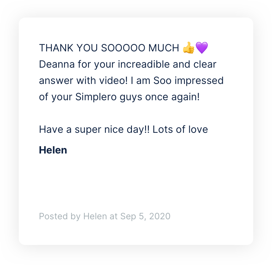 A Simplero customer