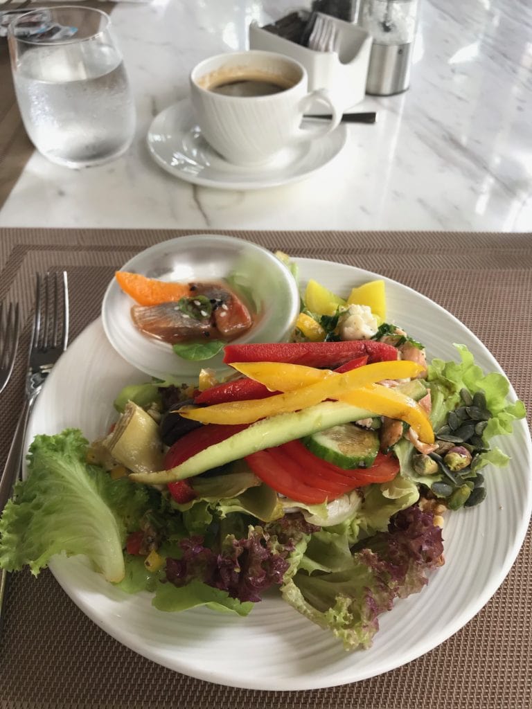 salad from alba st regis maldives