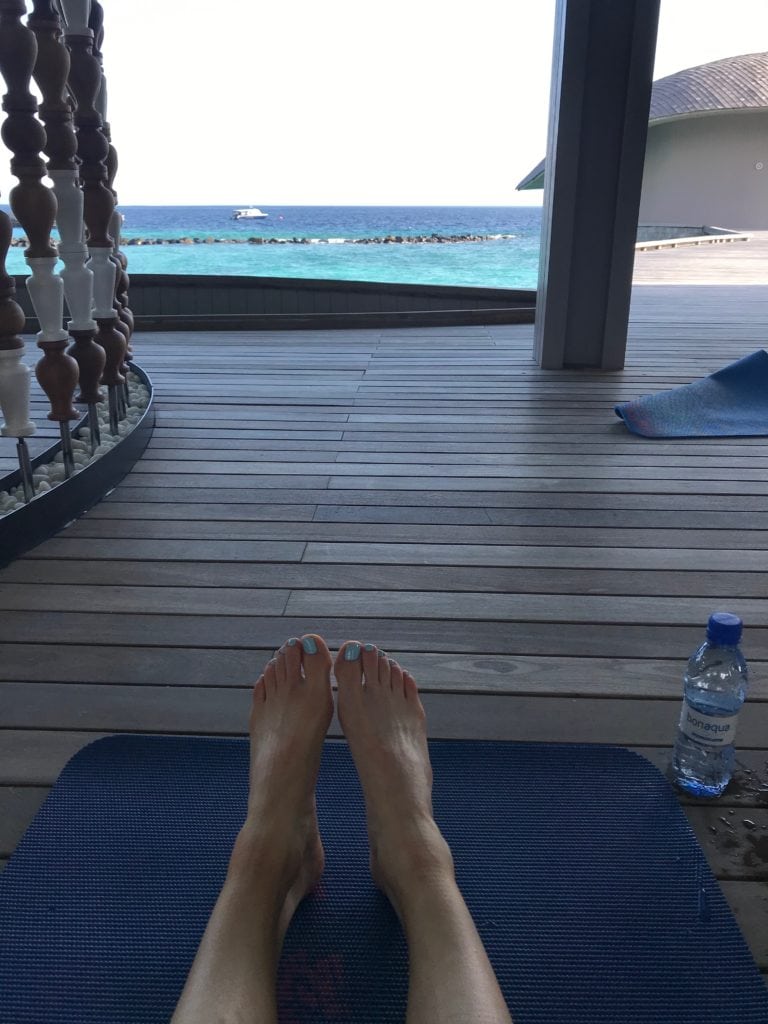 yoga class st regis maldives